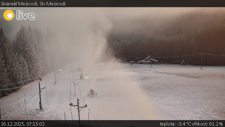 Skiareál Mezivodí - Ski Mezivodí  - 16.12.2025 v 07:15