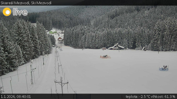 Skiareál Mezivodí - Ski Mezivodí  - 1.1.2026 v 08:40
