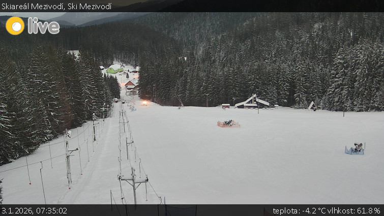 Skiareál Mezivodí - Ski Mezivodí  - 3.1.2026 v 07:35
