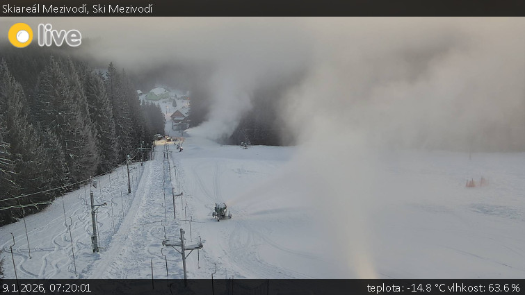 Skiareál Mezivodí - Ski Mezivodí  - 9.1.2026 v 07:20