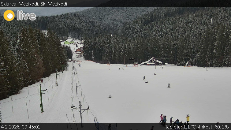 Skiareál Mezivodí - Ski Mezivodí  - 4.2.2026 v 09:45