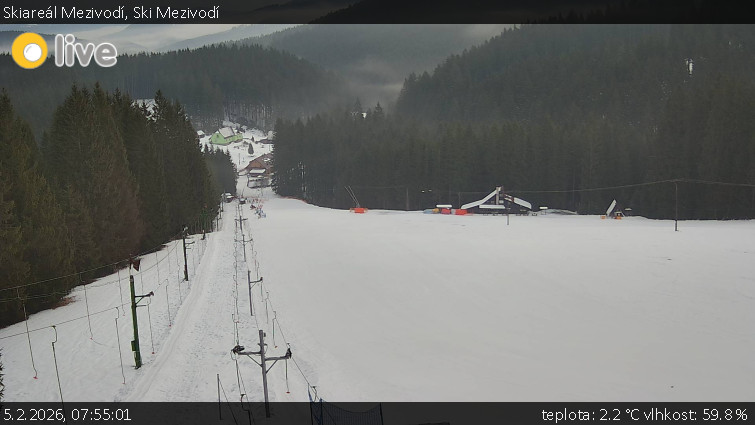 Skiareál Mezivodí - Ski Mezivodí  - 5.2.2026 v 07:55