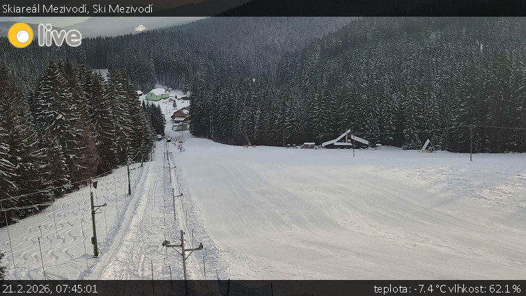 Skiareál Mezivodí - Ski Mezivodí  - 21.2.2026 v 07:45