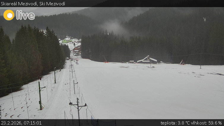 Skiareál Mezivodí - Ski Mezivodí  - 23.2.2026 v 07:15