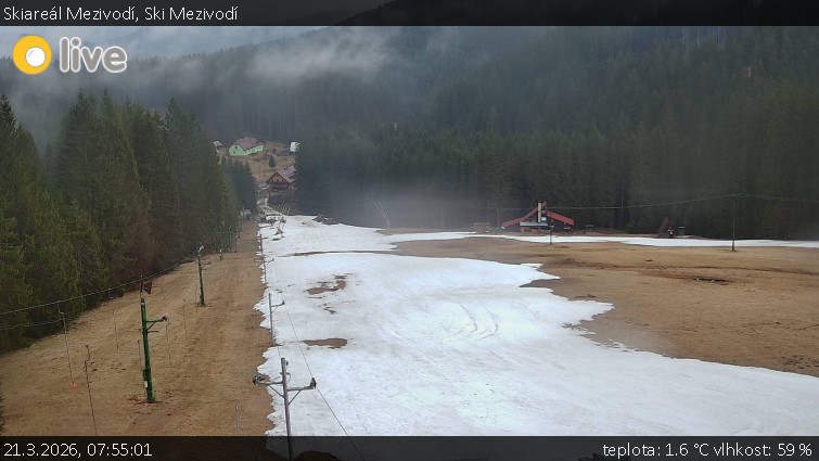 Skiareál Mezivodí - Ski Mezivodí  - 21.3.2026 v 07:55