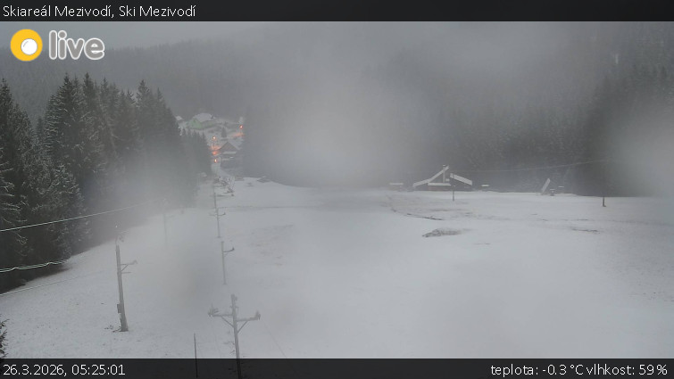 Skiareál Mezivodí - Ski Mezivodí  - 26.3.2026 v 05:25
