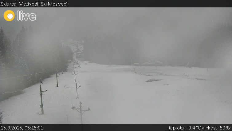 Skiareál Mezivodí - Ski Mezivodí  - 26.3.2026 v 06:15