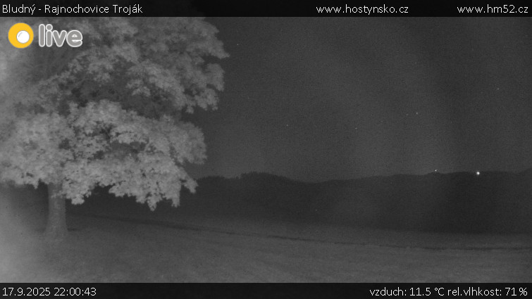 Bludný - Rajnochovice Troják - Bludný - Rajnochovice Troják  - 17.9.2025 v 22:00