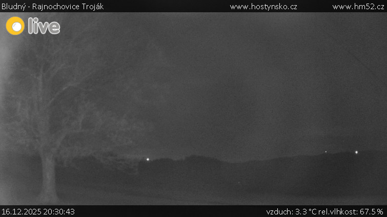 Bludný - Rajnochovice Troják - Bludný - Rajnochovice Troják  - 16.12.2025 v 20:30