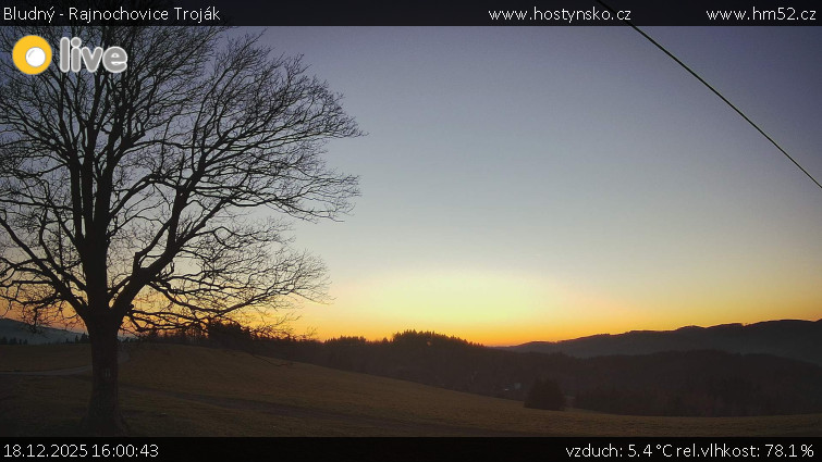 Bludný - Rajnochovice Troják - Bludný - Rajnochovice Troják  - 18.12.2025 v 16:00