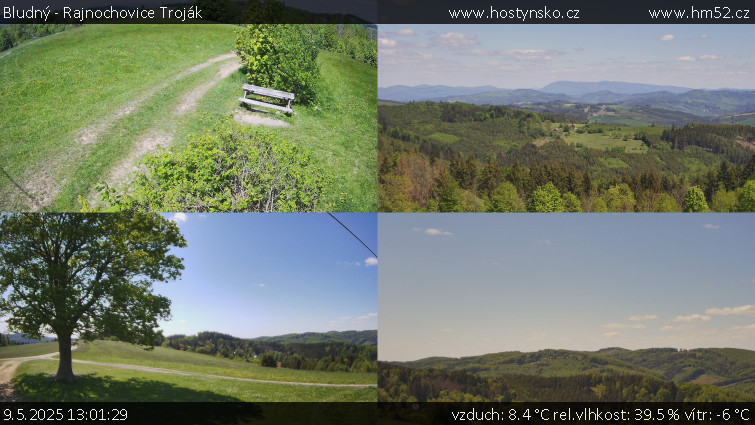 Bludný - Rajnochovice Troják - Sdružený snímek Bludný - 9.5.2025 v 13:01 Bludný - Rajnochovice Troják - Sdružený snímek Bludný - 9.5.2025 v 13:01