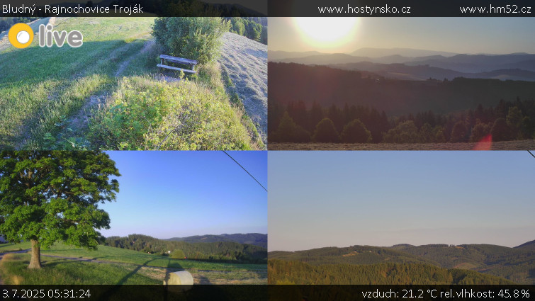 Bludný - Rajnochovice Troják - Sdružený snímek Bludný - 3.7.2025 v 05:31
