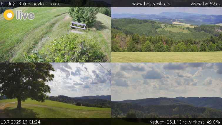 Bludný - Rajnochovice Troják - Sdružený snímek Bludný - 13.7.2025 v 16:01 Bludný - Rajnochovice Troják - Sdružený snímek Bludný - 13.7.2025 v 16:01