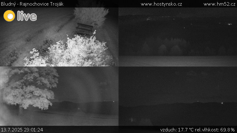 Bludný - Rajnochovice Troják - Sdružený snímek Bludný - 13.7.2025 v 23:01 Bludný - Rajnochovice Troják - Sdružený snímek Bludný - 13.7.2025 v 23:01