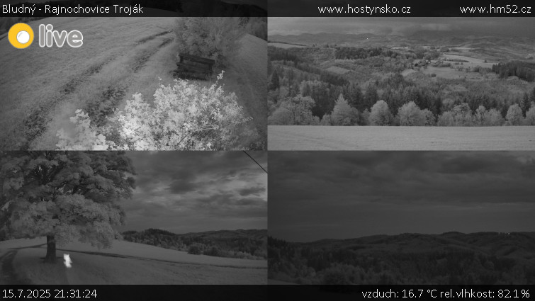 Bludný - Rajnochovice Troják - Sdružený snímek Bludný - 15.7.2025 v 21:31 Bludný - Rajnochovice Troják - Sdružený snímek Bludný - 15.7.2025 v 21:31