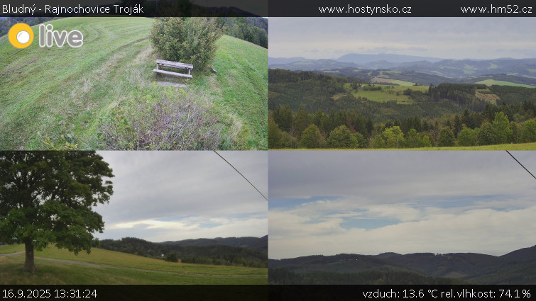 Bludný - Rajnochovice Troják - Sdružený snímek Bludný - 16.9.2025 v 13:31
