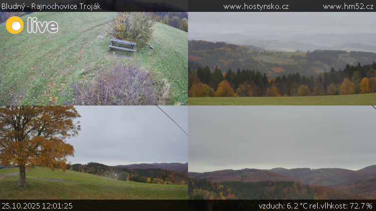 Bludný - Rajnochovice Troják - Sdružený snímek Bludný - 25.10.2025 v 12:01