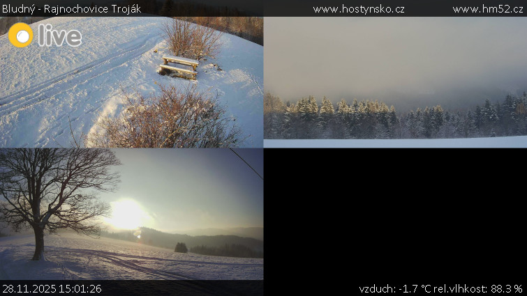 Bludný - Rajnochovice Troják - Sdružený snímek Bludný - 28.11.2025 v 15:01