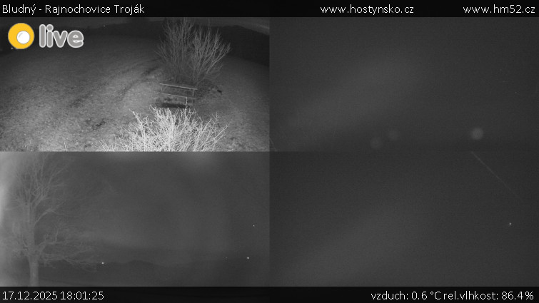 Bludný - Rajnochovice Troják - Sdružený snímek Bludný - 17.12.2025 v 18:01