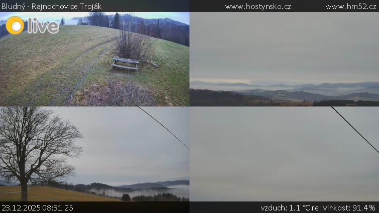 Bludný - Rajnochovice Troják - Sdružený snímek Bludný - 23.12.2025 v 08:31