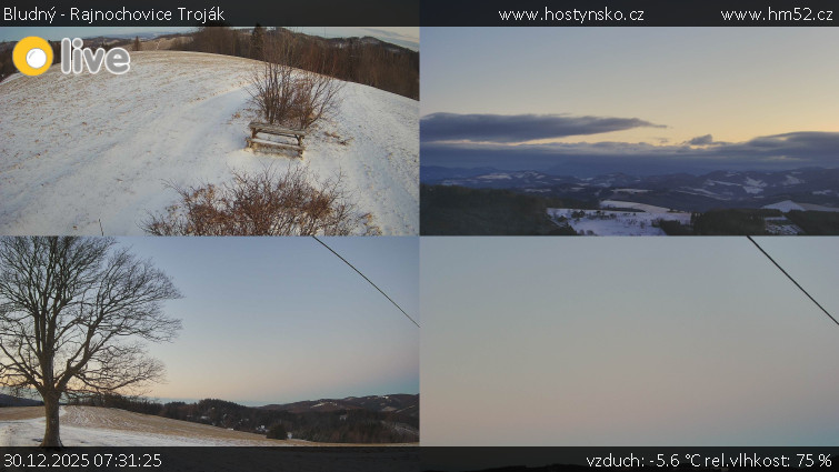 Bludný - Rajnochovice Troják - Sdružený snímek Bludný - 30.12.2025 v 07:31