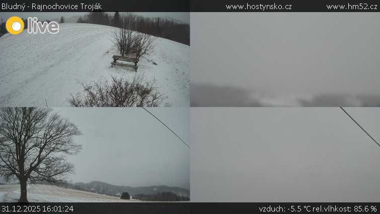 Bludný - Rajnochovice Troják - Sdružený snímek Bludný - 31.12.2025 v 16:01