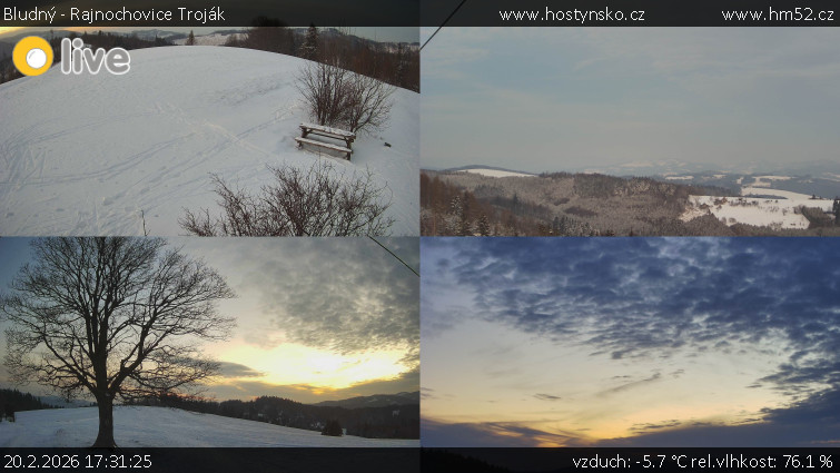 Bludný - Rajnochovice Troják - Sdružený snímek Bludný - 20.2.2026 v 17:31