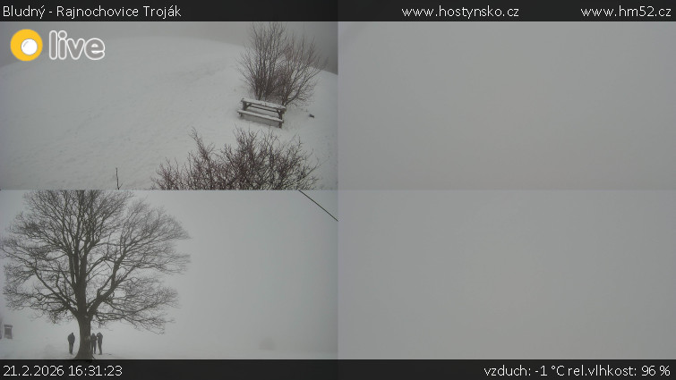 Bludný - Rajnochovice Troják - Sdružený snímek Bludný - 21.2.2026 v 16:31
