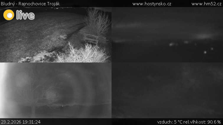 Bludný - Rajnochovice Troják - Sdružený snímek Bludný - 23.2.2026 v 19:31