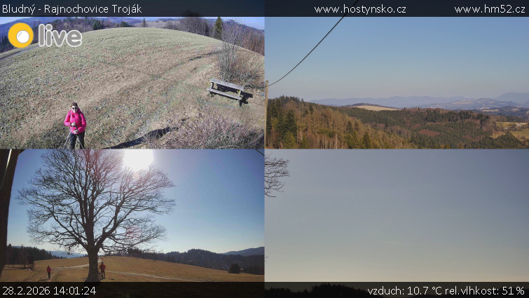 Bludný - Rajnochovice Troják - Sdružený snímek Bludný - 28.2.2026 v 14:01