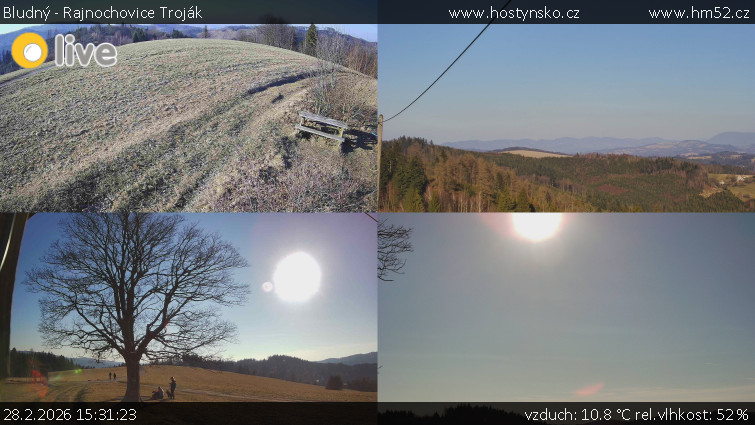 Bludný - Rajnochovice Troják - Sdružený snímek Bludný - 28.2.2026 v 15:31