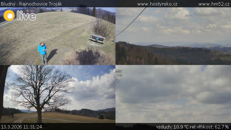 Bludný - Rajnochovice Troják - Sdružený snímek Bludný - 13.3.2026 v 11:31