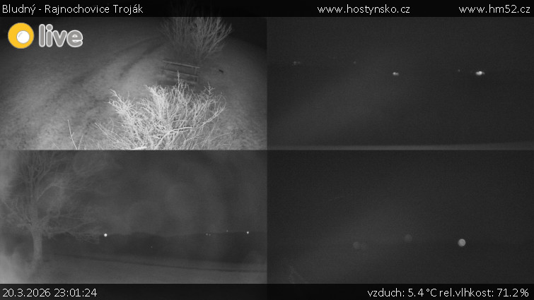 Bludný - Rajnochovice Troják - Sdružený snímek Bludný - 20.3.2026 v 23:01