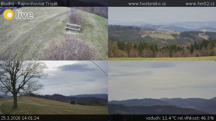 Bludný - Rajnochovice Troják - Sdružený snímek Bludný - 25.3.2026 v 14:01