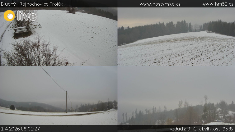 Bludný - Rajnochovice Troják - Sdružený snímek Bludný - 1.4.2026 v 08:01