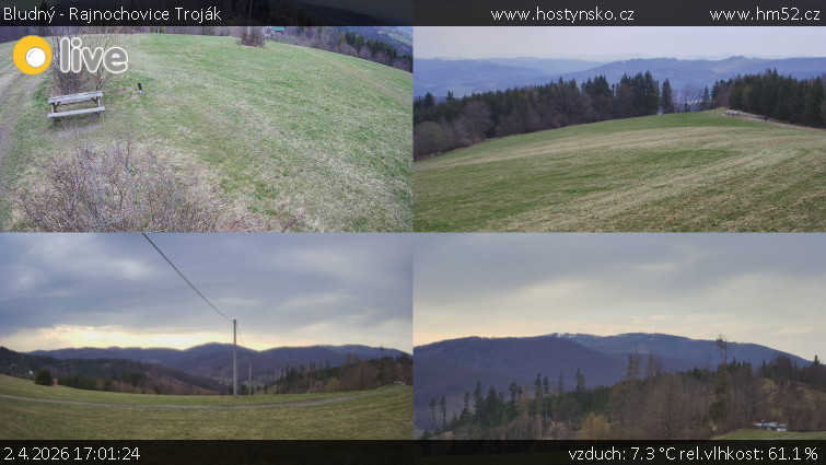 Bludný - Rajnochovice Troják - Sdružený snímek Bludný - 2.4.2026 v 17:01