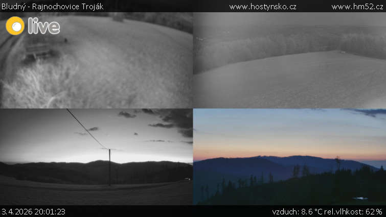 Bludný - Rajnochovice Troják - Sdružený snímek Bludný - 3.4.2026 v 20:01