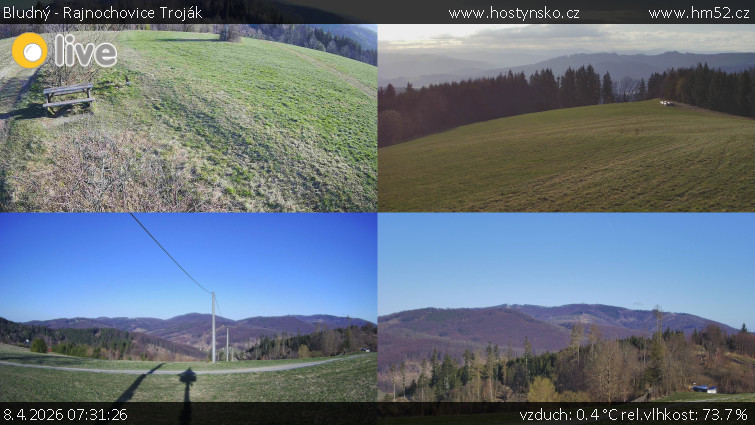 Bludný - Rajnochovice Troják - Sdružený snímek Bludný - 8.4.2026 v 07:31