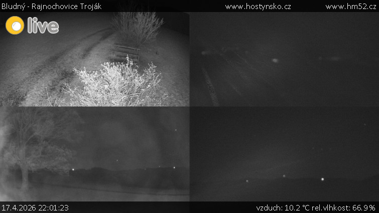 Bludný - Rajnochovice Troják - Sdružený snímek Bludný - 17.4.2026 v 22:01
