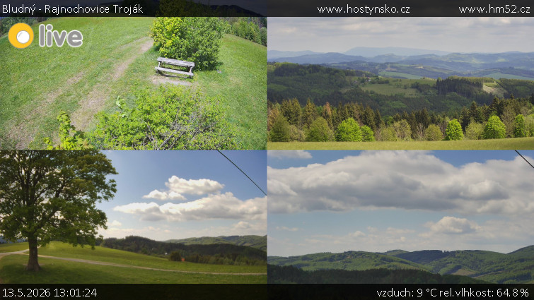 Bludný - Rajnochovice Troják - Sdružený snímek Bludný - 13.5.2026 v 13:01