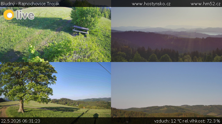 Bludný - Rajnochovice Troják - Sdružený snímek Bludný - 22.5.2026 v 06:31
