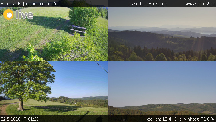 Bludný - Rajnochovice Troják - Sdružený snímek Bludný - 22.5.2026 v 07:01