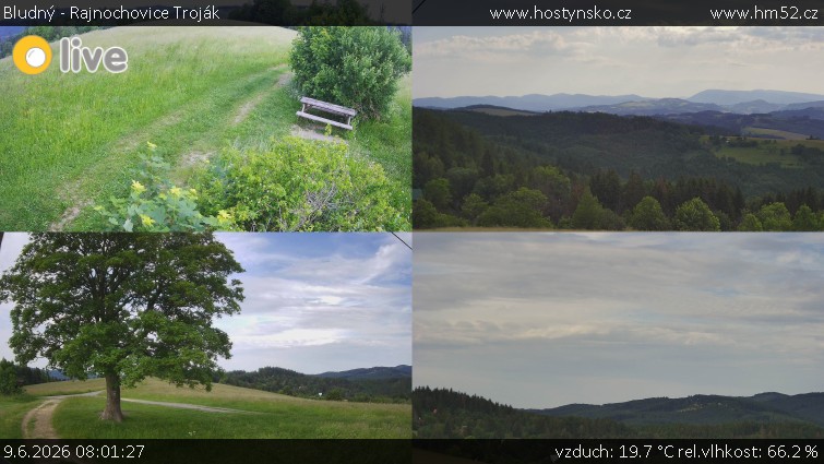 Bludný - Rajnochovice Troják - Sdružený snímek Bludný - 9.6.2026 v 08:01