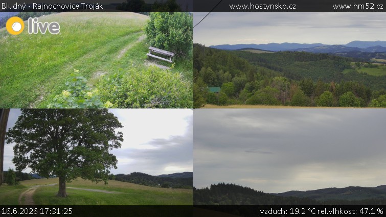 Bludný - Rajnochovice Troják - Sdružený snímek Bludný - 16.6.2026 v 17:31