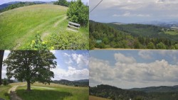 Kombiniertes Bild Der Wanderer