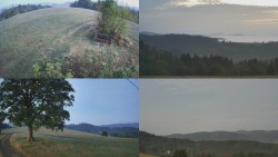 Kombiniertes Bild Der Wanderer