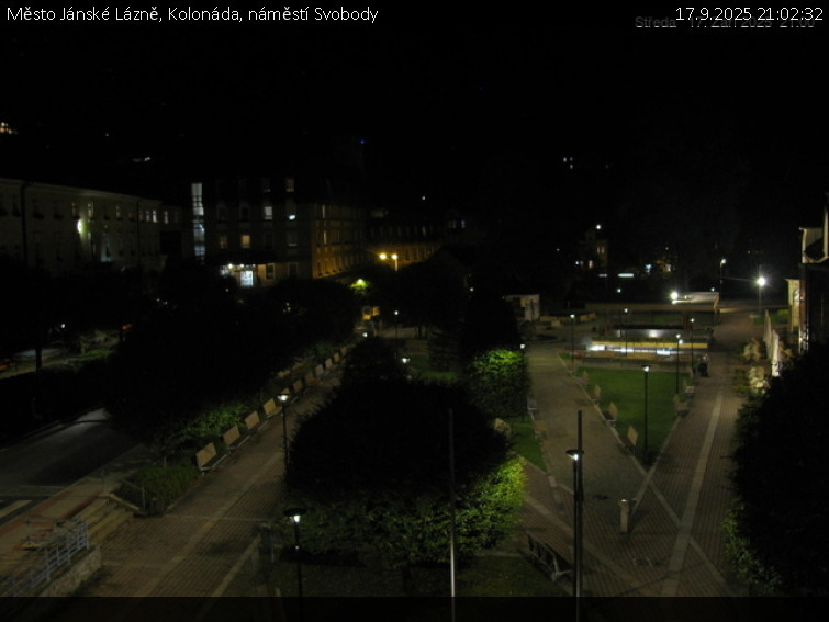 Město Jánské Lázně - Kolonáda, náměstí Svobody - 17.9.2025 v 21:02