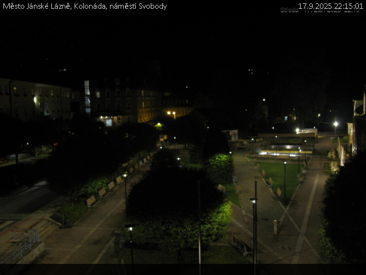 Město Jánské Lázně - Kolonáda, náměstí Svobody - 17.9.2025 v 22:15