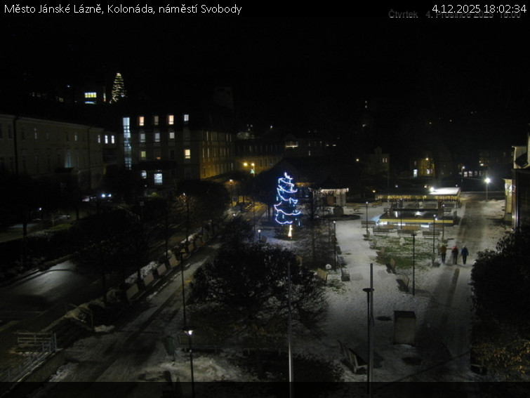 Město Jánské Lázně - Kolonáda, náměstí Svobody - 4.12.2025 v 18:02