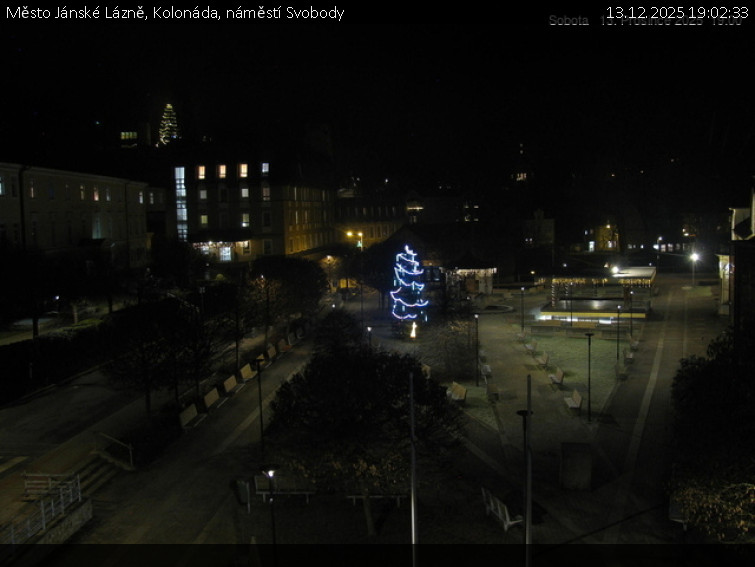 Město Jánské Lázně - Kolonáda, náměstí Svobody - 13.12.2025 v 19:02